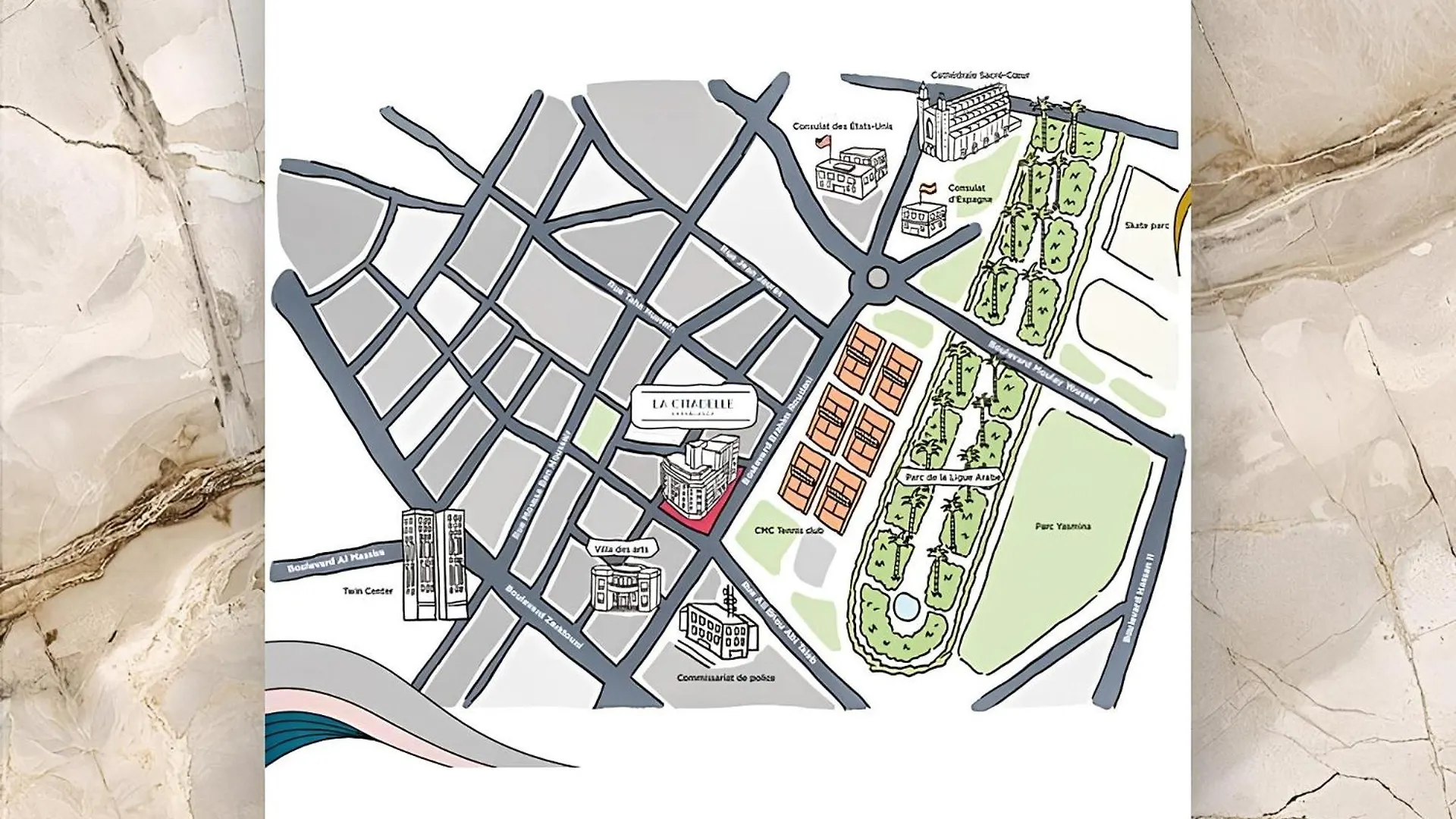 Emplacement Chic Lumineux & Central Pres Du Consulat Americain 2 Minutes De Twin Center Gauthier 카사블랑카 0*,  모로코
